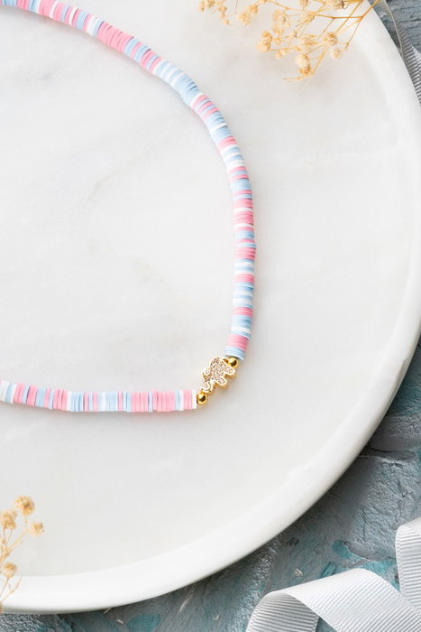 Heliophilia Silver Collar de Elefantes Multicolor KL-0876